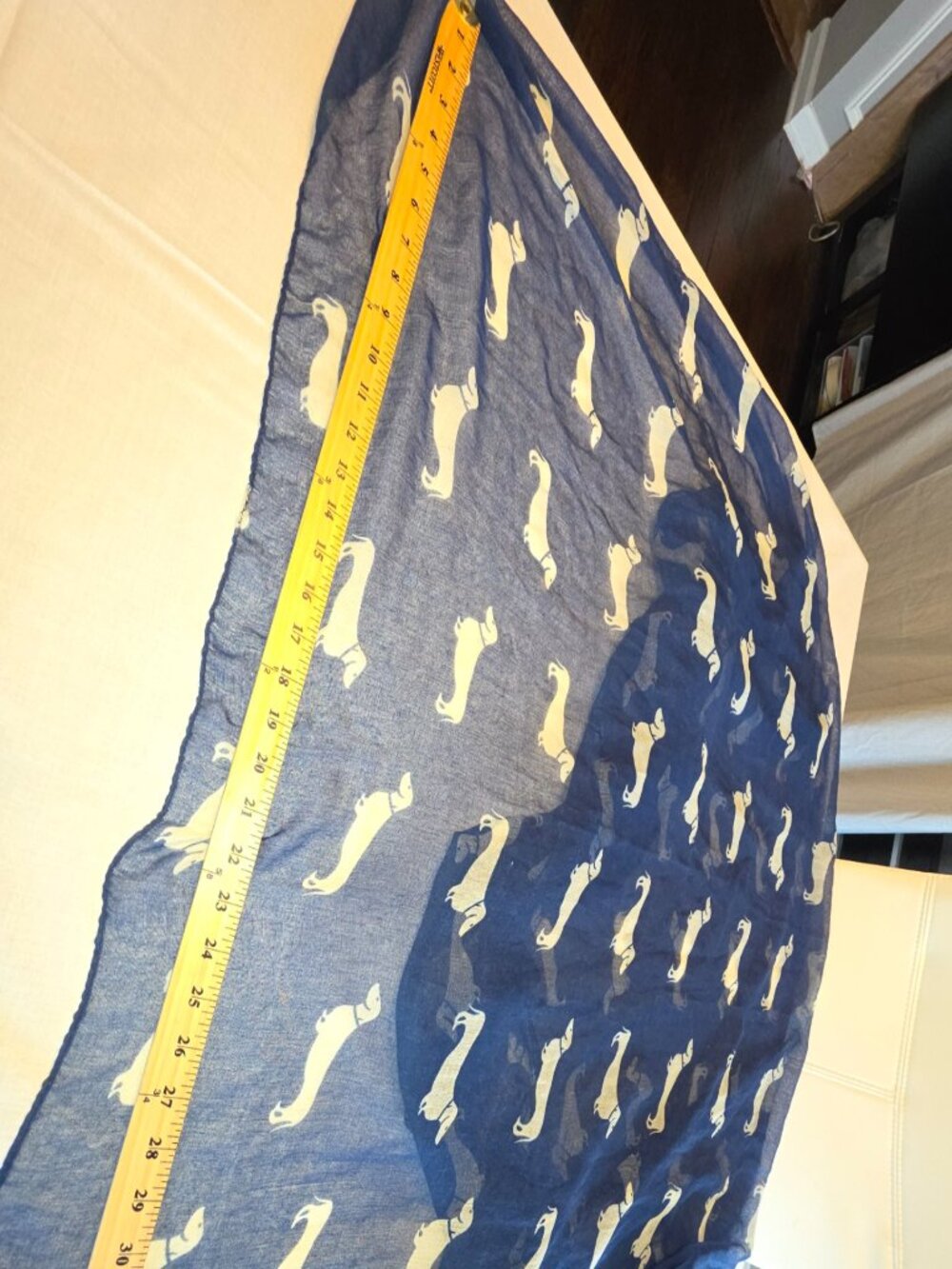 Dachshunds Navy Scarf Dog Lovers Shawl Accessory by Miss Scarf QQ - Picture 7 of 8
